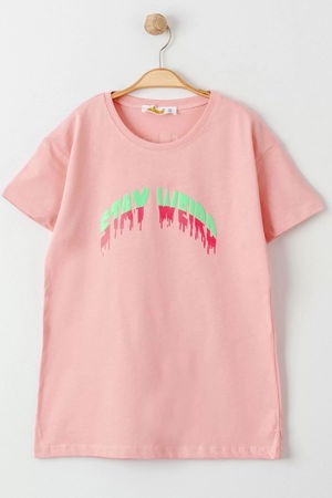 8-12 Years Printed Kids T-Shirt Pink - 724070.1576.