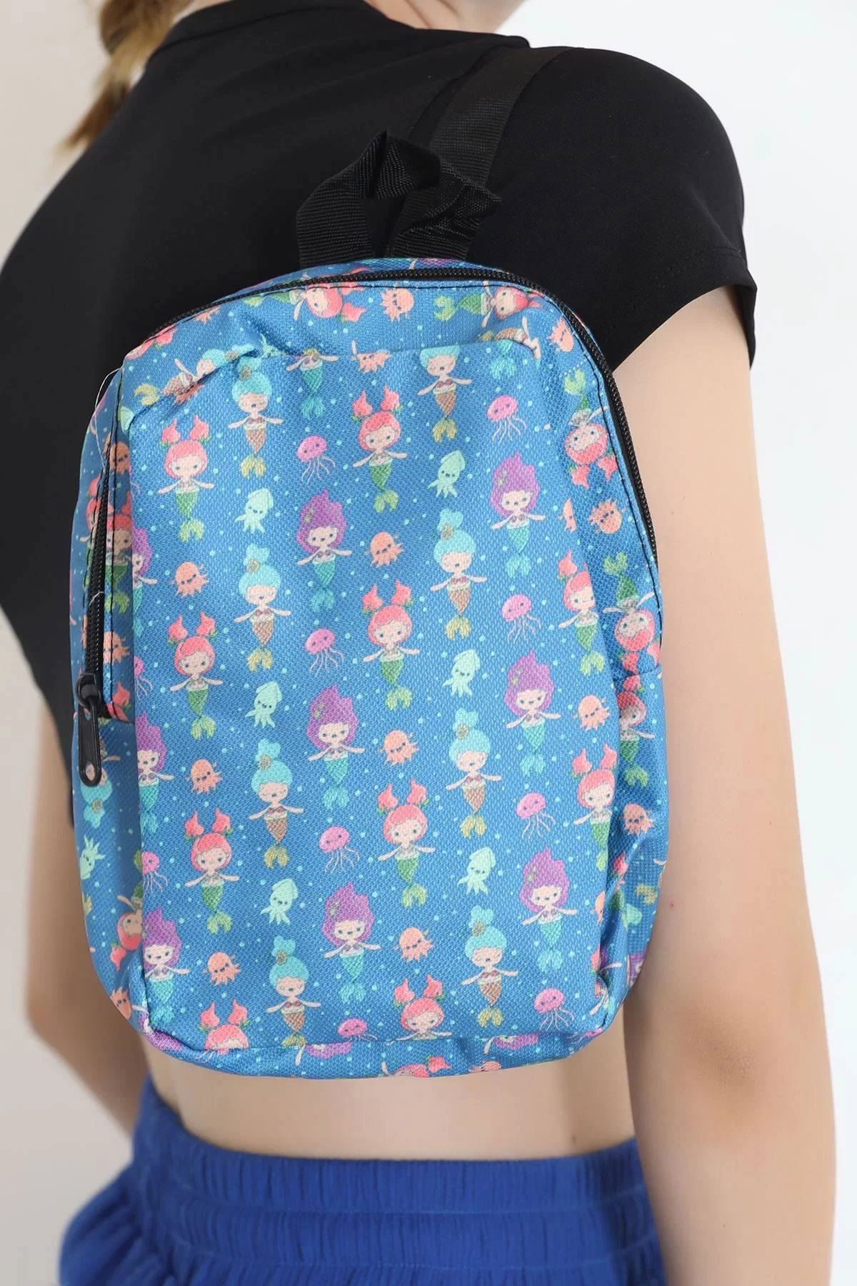 Printed Kids Bag Petrol - 11441.1624.