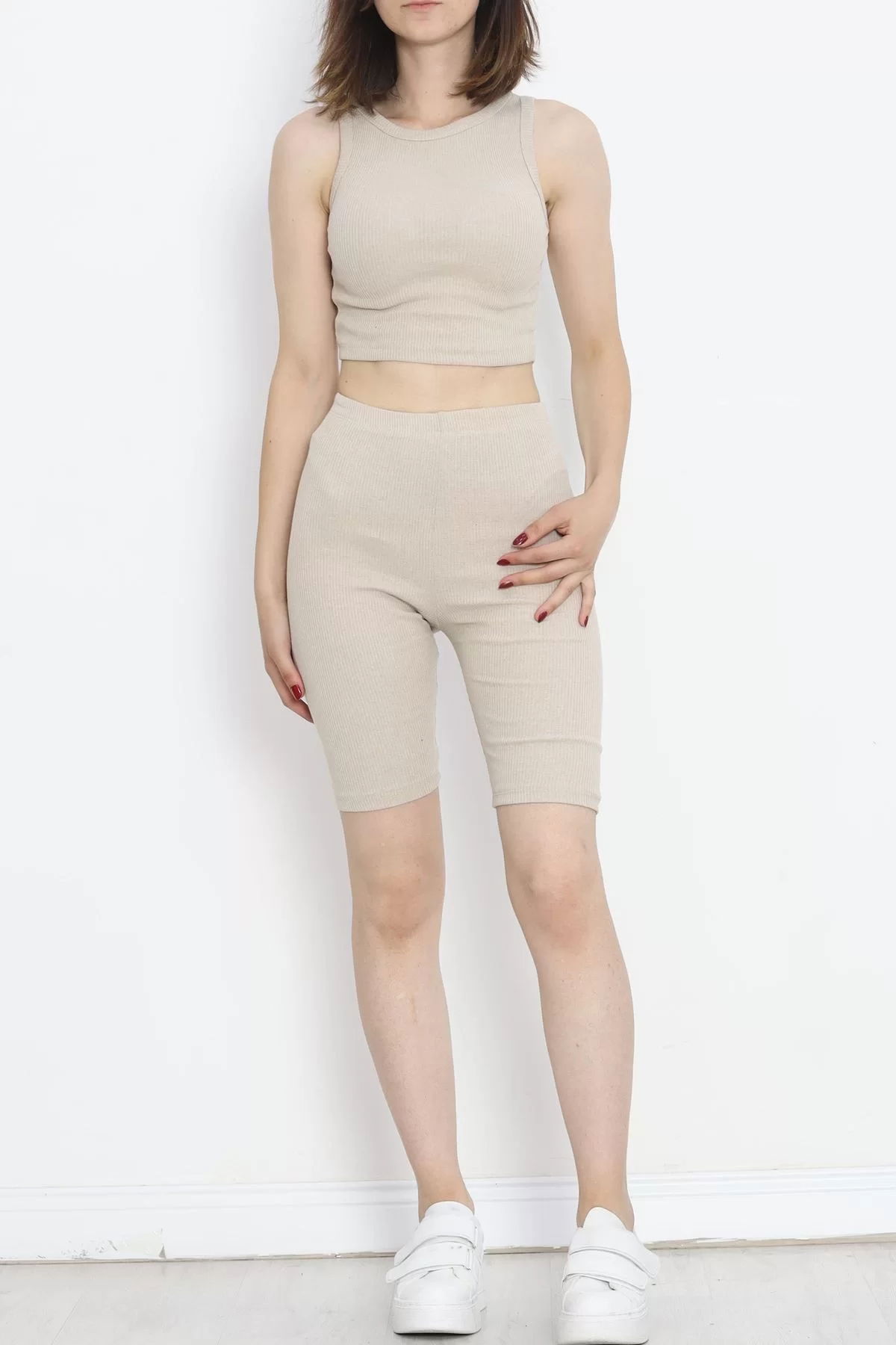 Camisole Shorts Set Stone - 16609.1567.