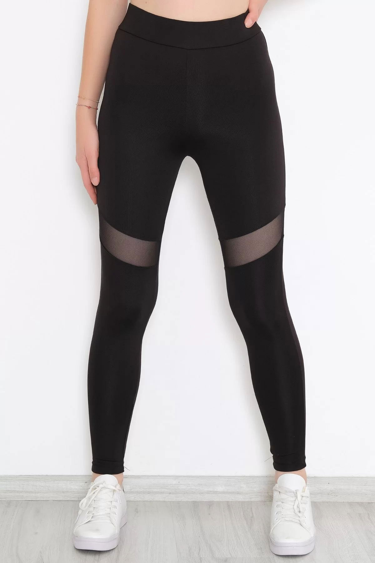 Tulle Detailed Leggings Black - 9847.1567.