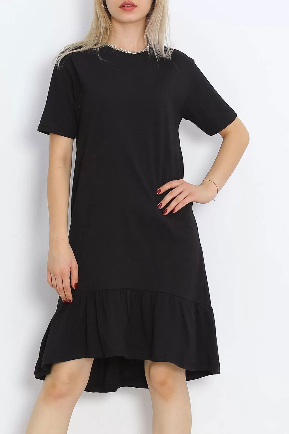 Ruffled Dress Black - 15868.1567.