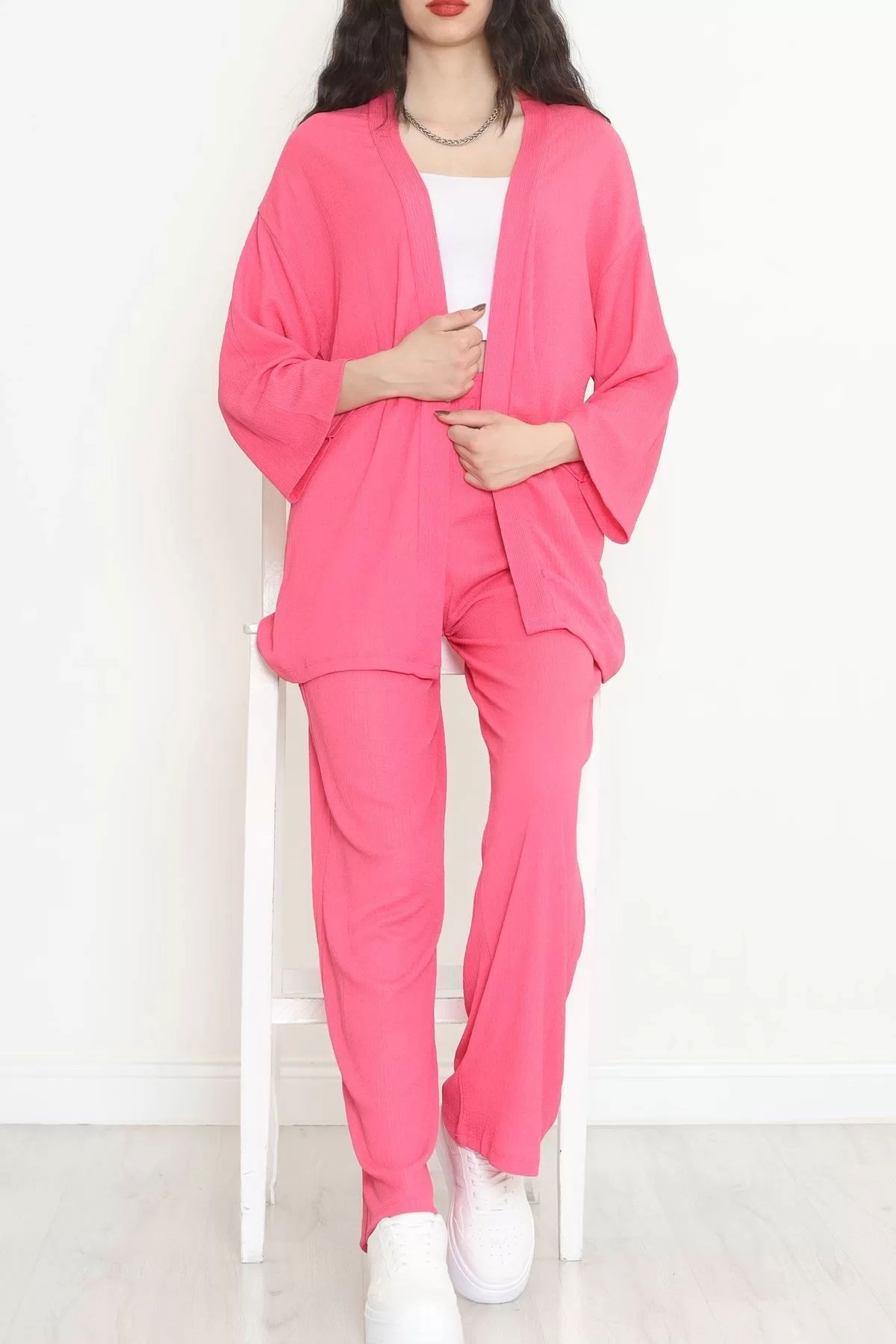 Long Kimono Suit Fuchsia - 722.1247.