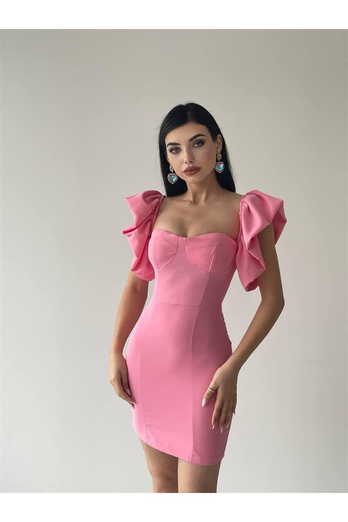 Hope Backless Mini Dress - Pink