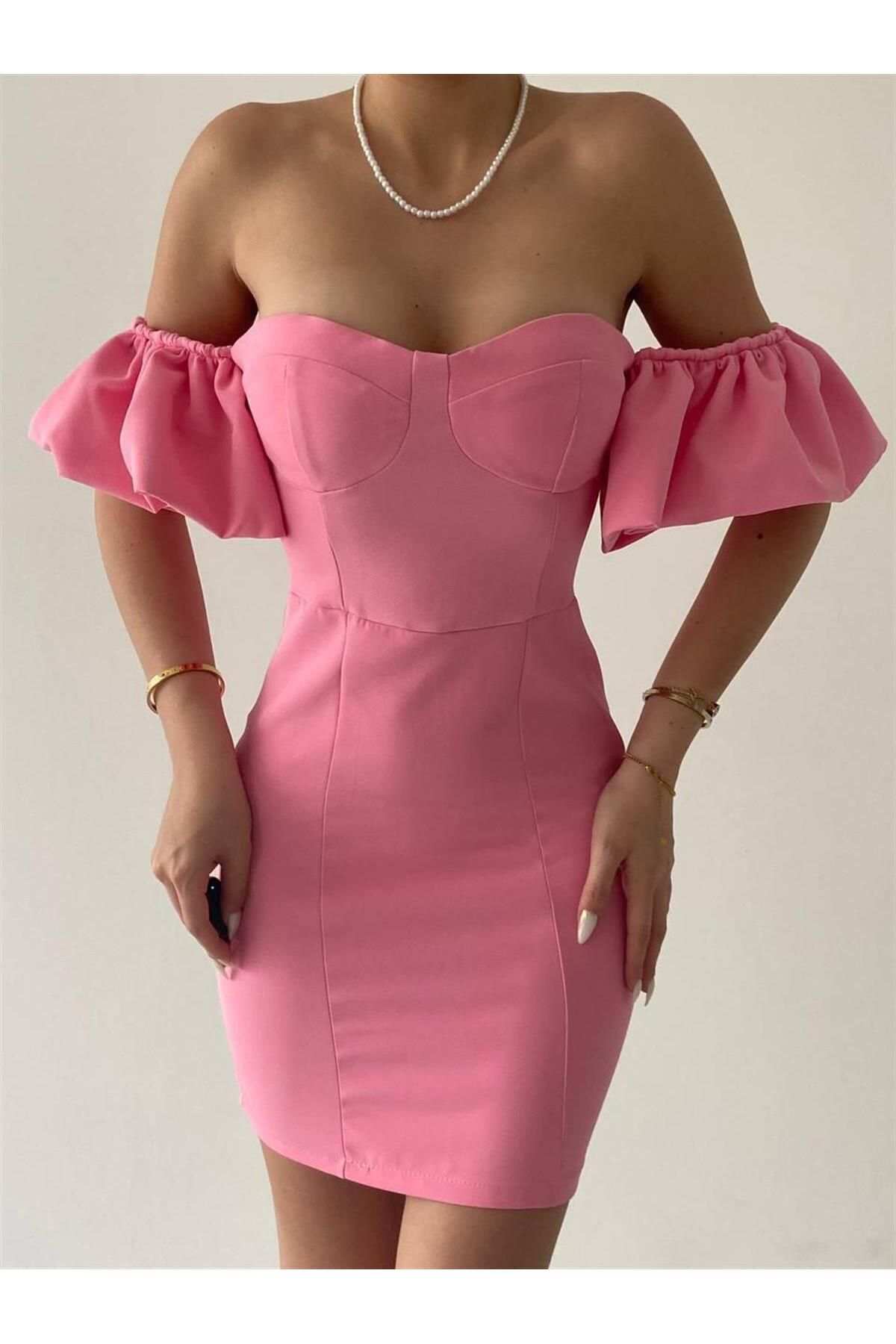 Hope Backless Mini Dress - Pink