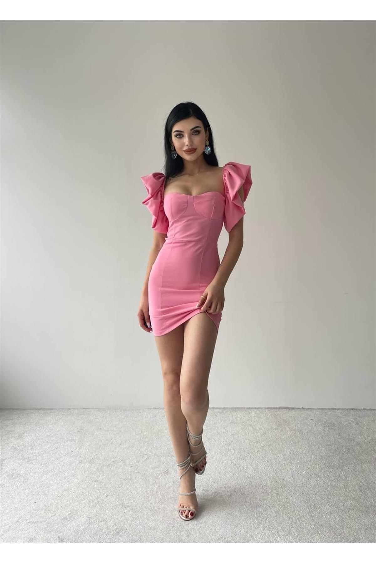 Hope Backless Mini Dress - Pink