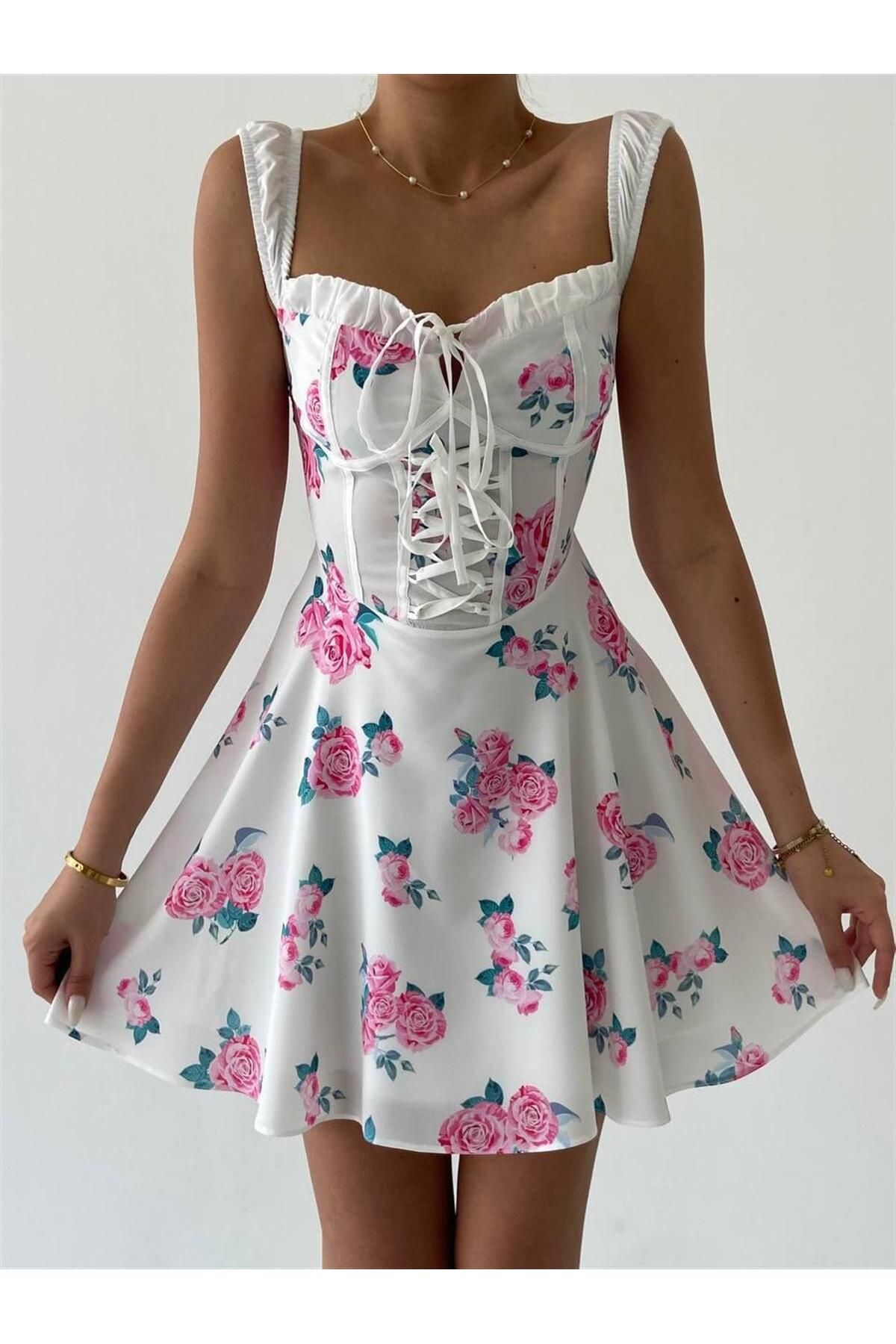 Magnolia Strappy Floral Dress