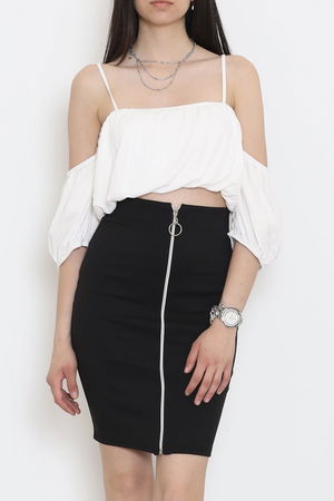 Strappy Burgundy Blouse White - 12593.631.