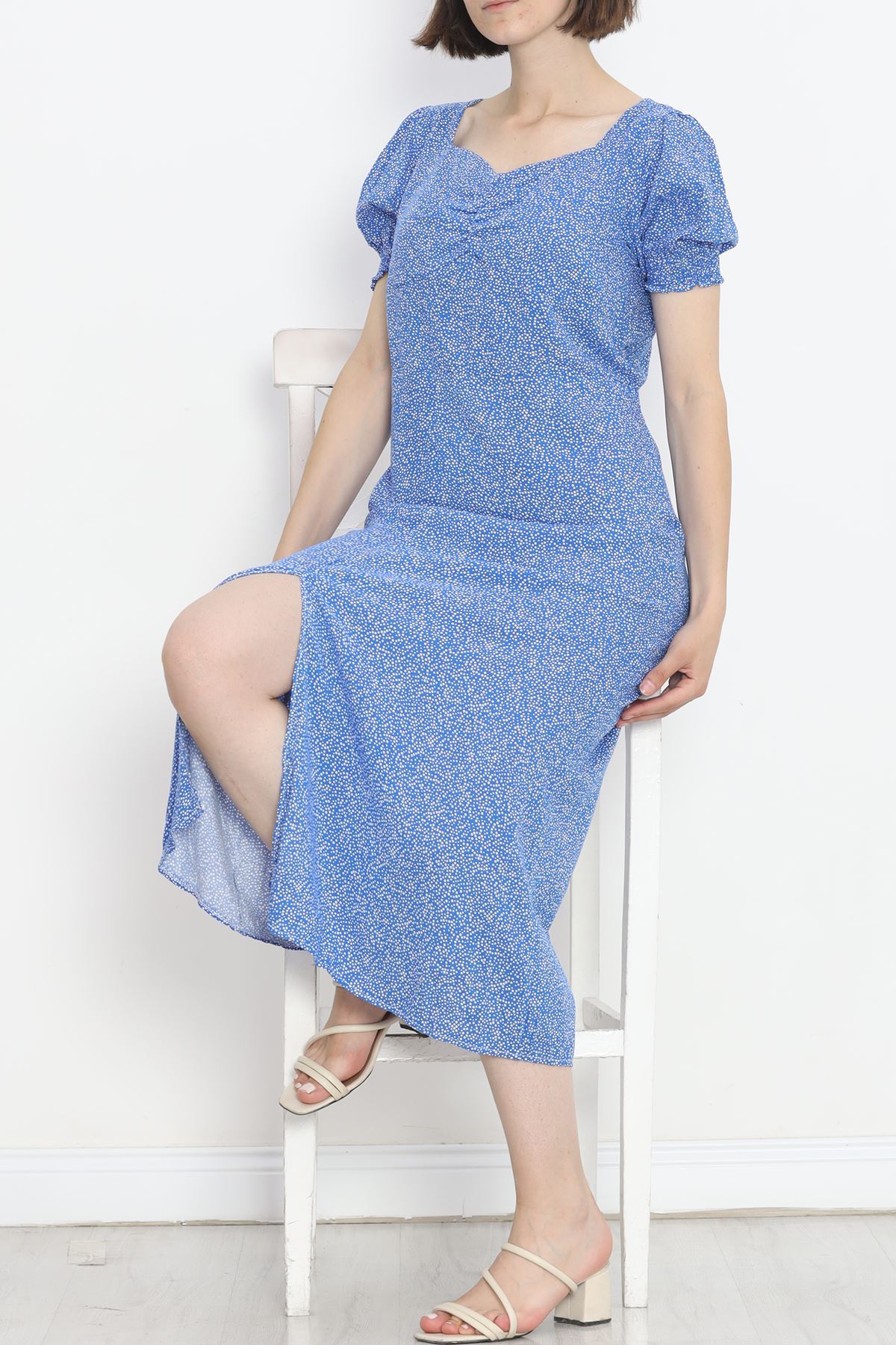 Kiss Neck Dress Blue - 696.1247.