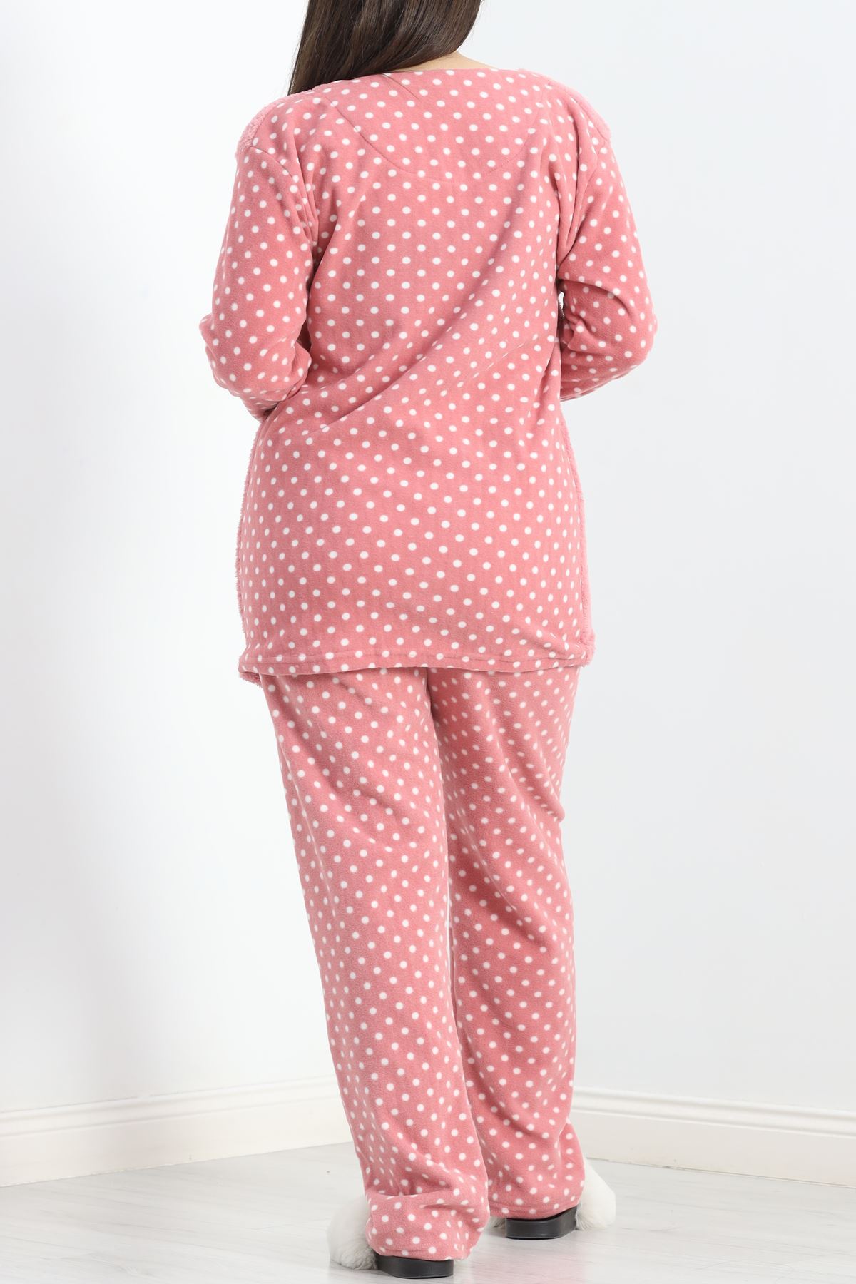 Battal Polar Pijama Takımı Pembe1 - 19199.1048.