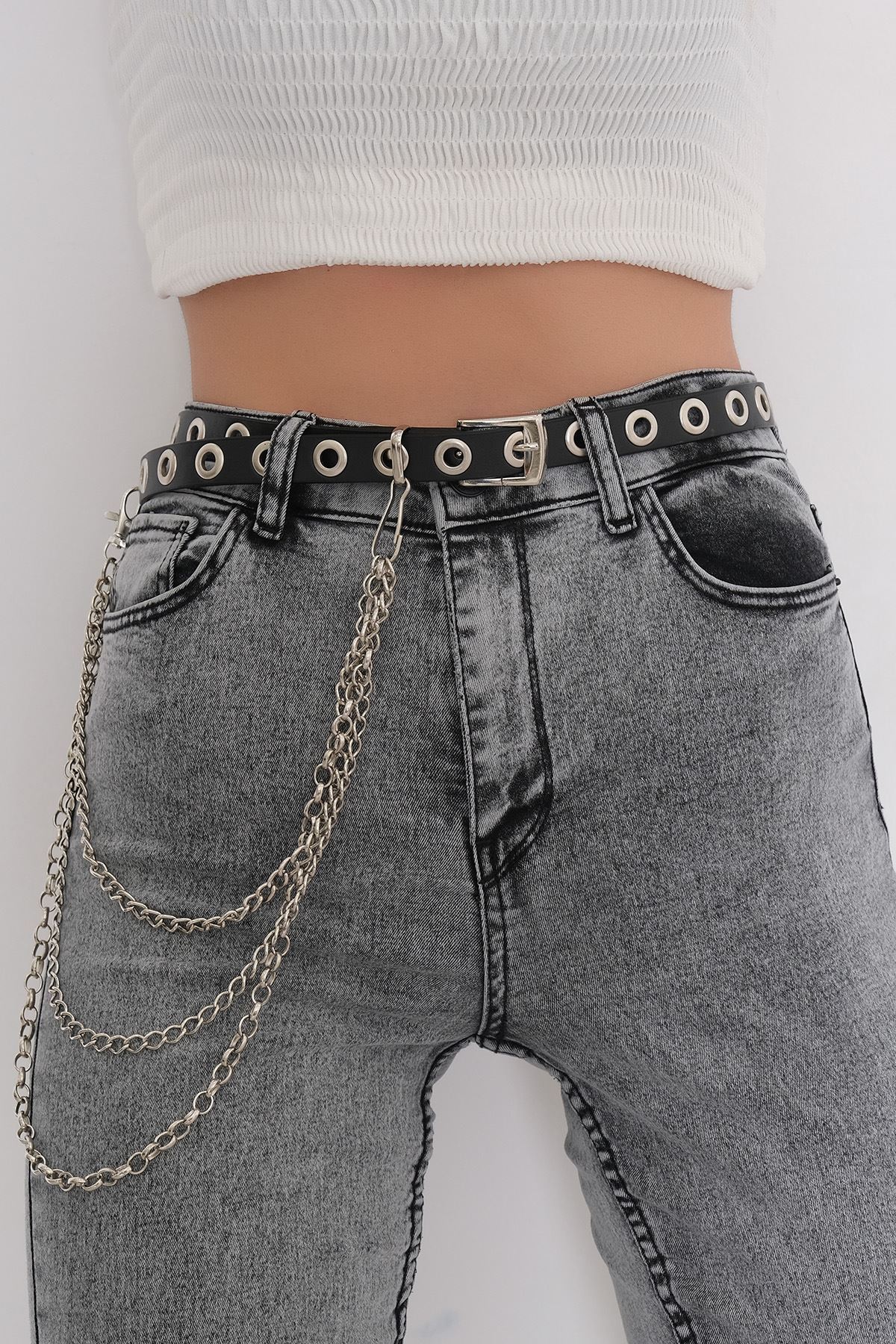 Belt with Chain Accessories Black - 9920.1140.