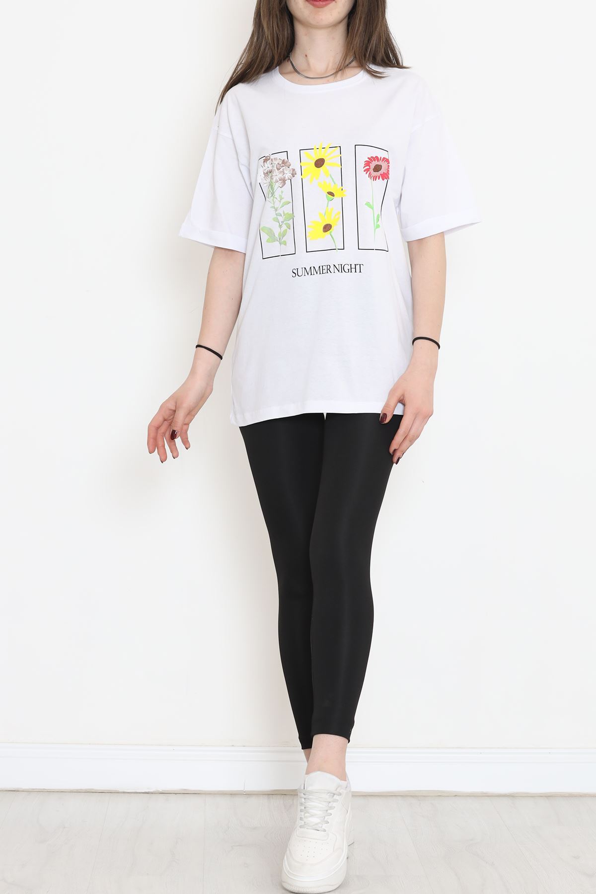 Double Sleeve Printed T-Shirt White - 18285.1567.