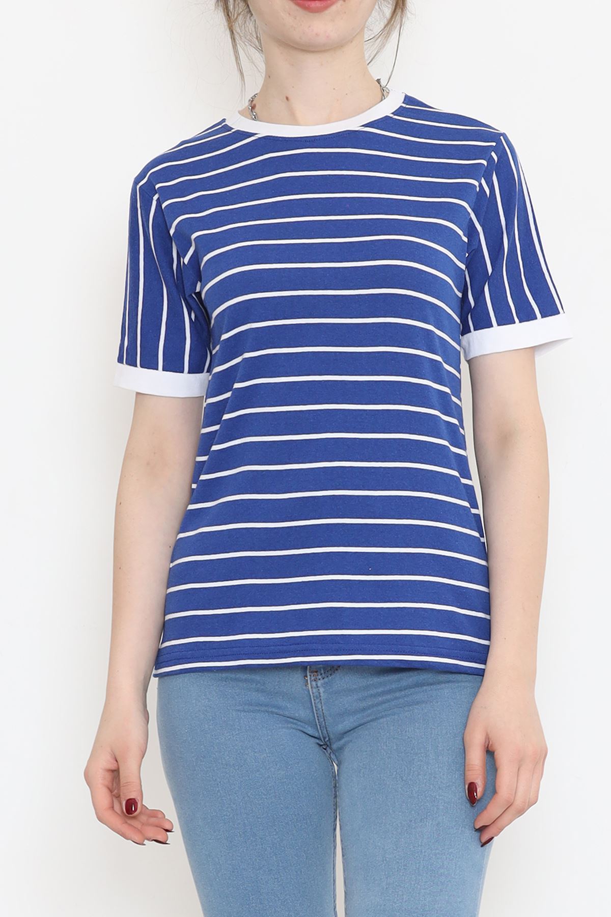 Striped Suprem T-shirt Sakswhite - 15919.1567.