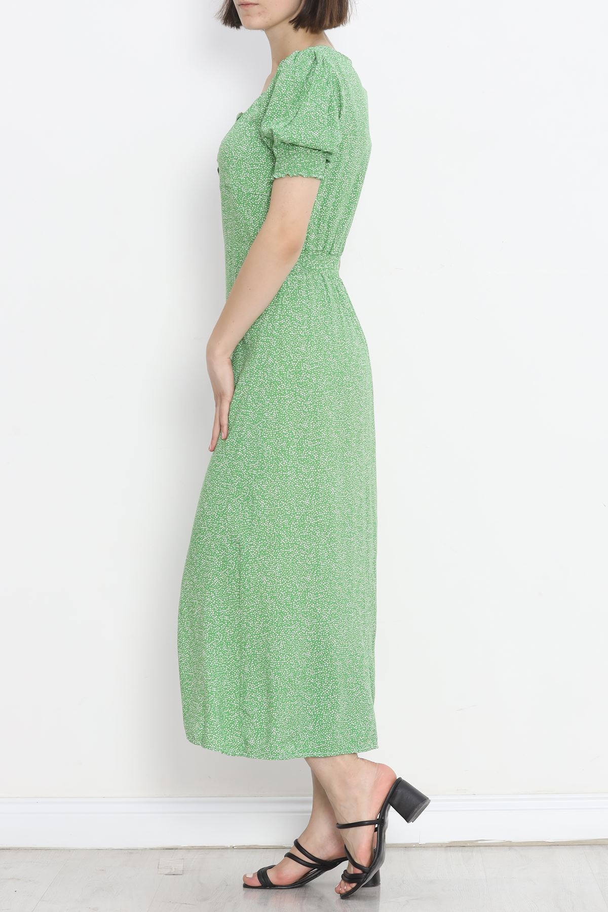 Kiss Collar Dress Green2 - 696.1247.