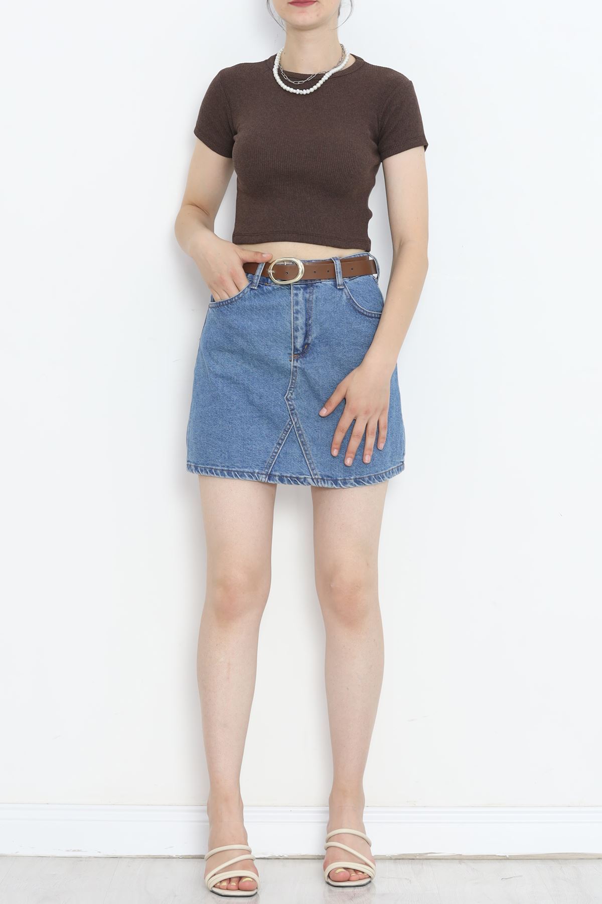 Crew Neck Camisole Body Light Brown - 18880.1567.