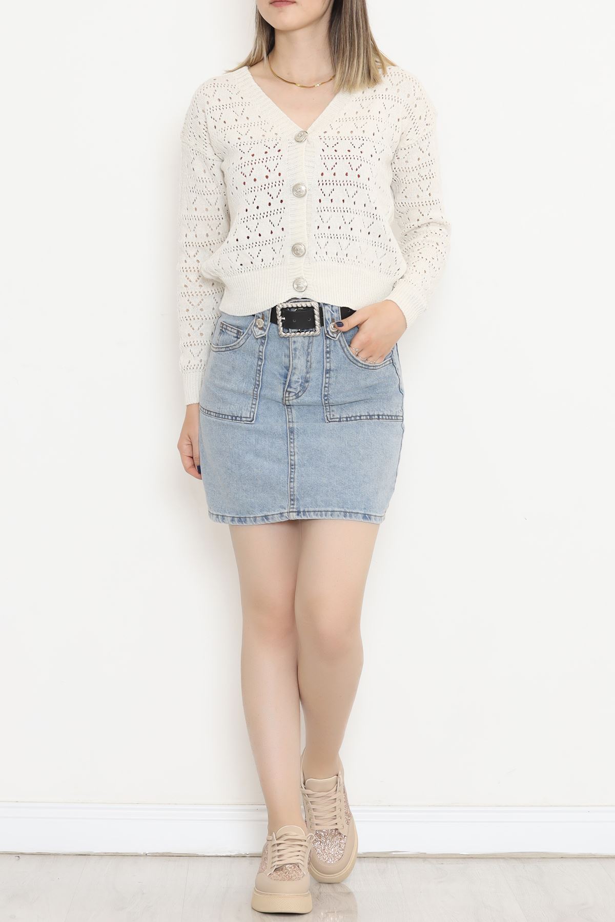 Buttoned Cardigan Cream - 18563.1247.