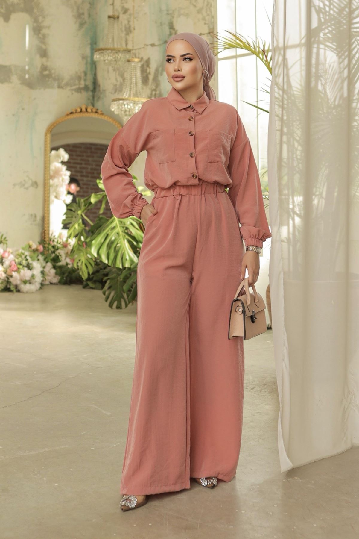 Wide Leg Jumpsuit Rose Dry - 20267.1778.