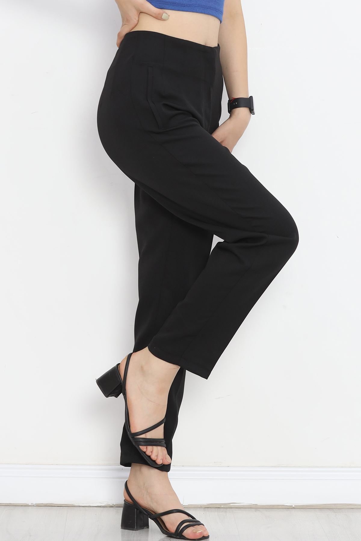 Double Trousers with Waist Cuffs Black - 20647.683.