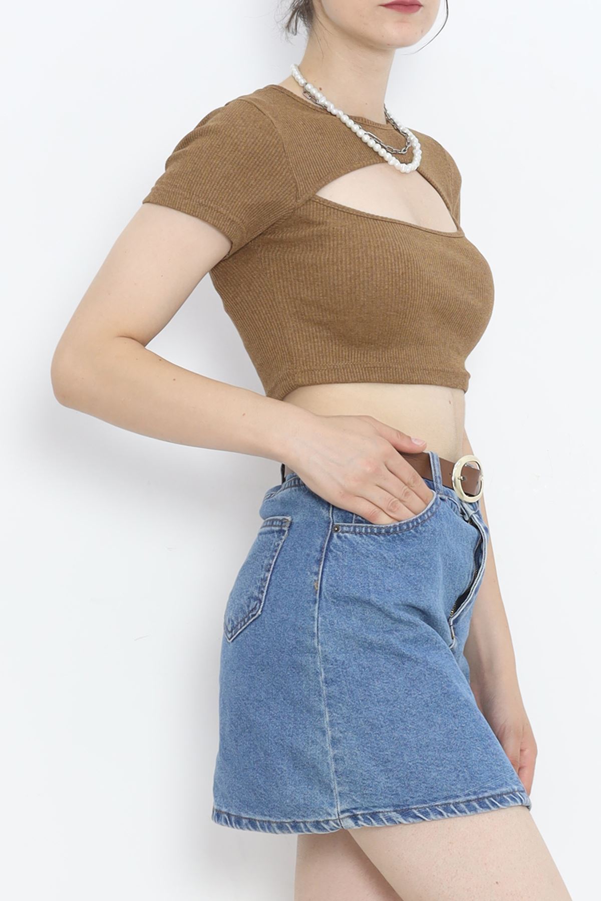 Low-cut Crop Body Coffee - 4121.1567.