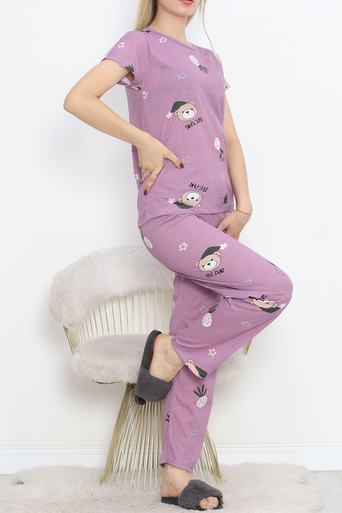 Patterned Pajama Set Koyulila - 130.1287.