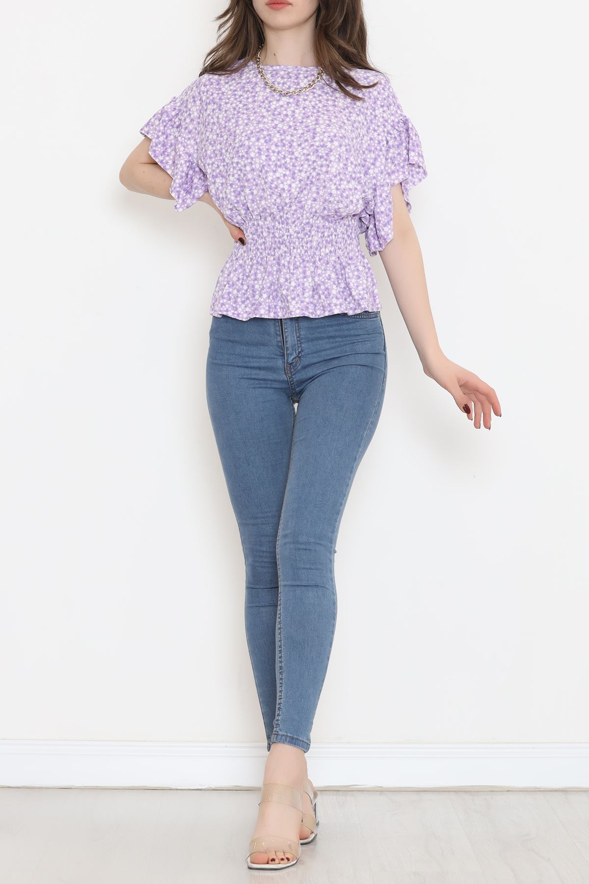 Shirred Blouse Purple - 2495.555.