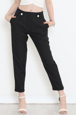 Double Leg Trousers Black - 20872.683.