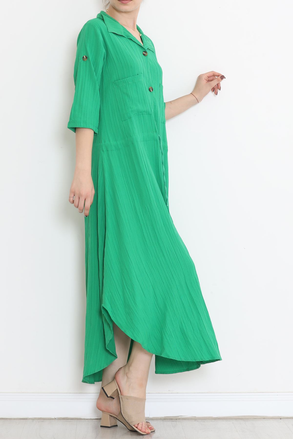 Double Pocket Dress Green1 - 152343.701.