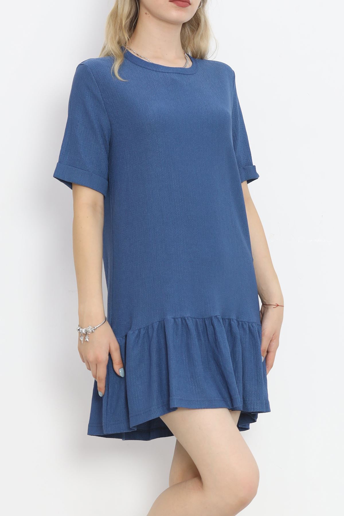 Short Sleeve Wrap Dress Indigo - 18877.1059.