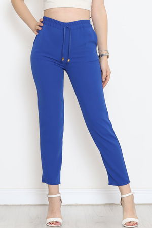 Crepe Lace-up Detailed Pants Saks - 152429.1778.