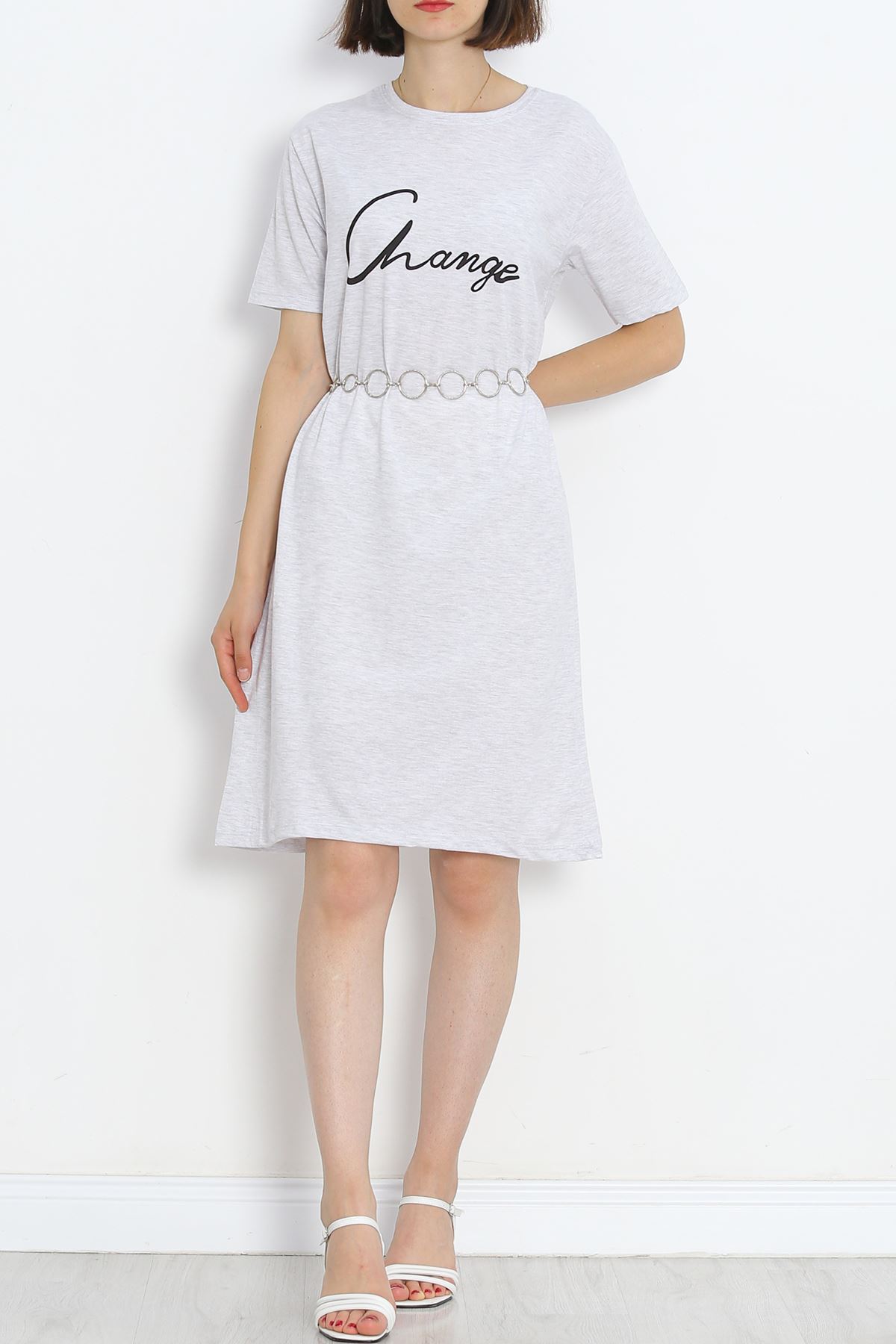 Printed Suprem Dress Gray - 15867.1567.