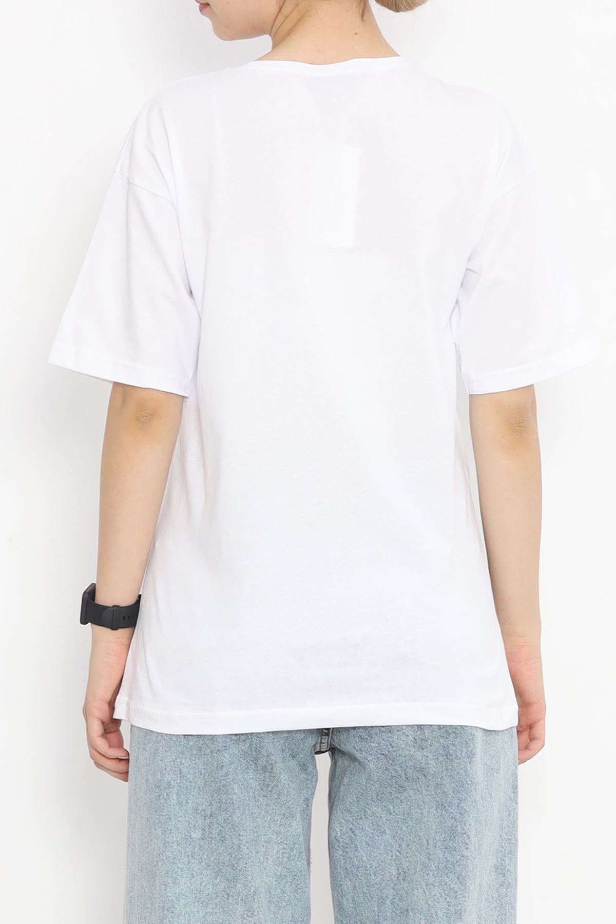 Printed Crew Neck T-shirt White - 16511.1567.