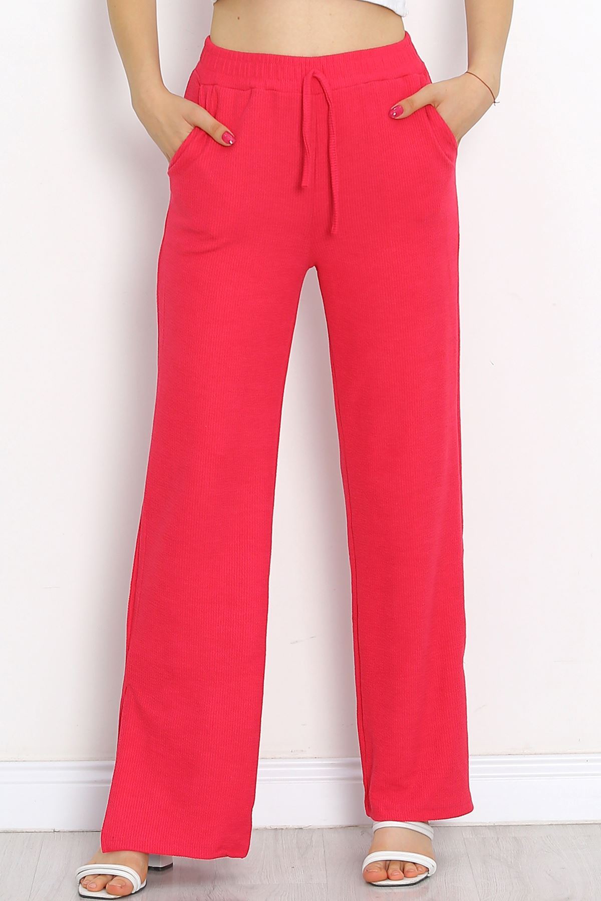 Trousers with Cuff Slits Fuchsia - 250.1247.