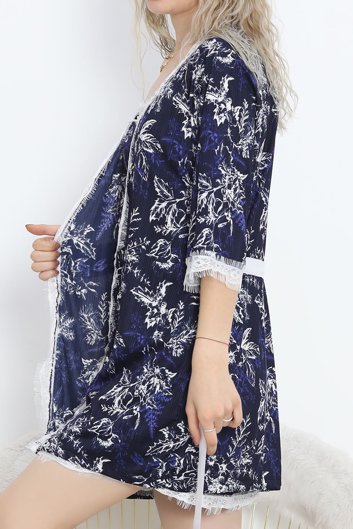 Printed Pegasus Pajama Set Dark Blue - 747.1287.