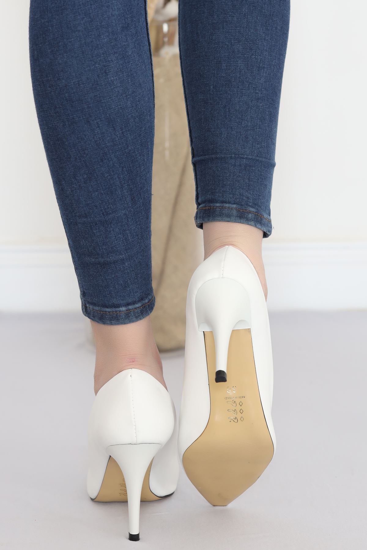 8 Cm Heeled Shoes White - 17347.264.