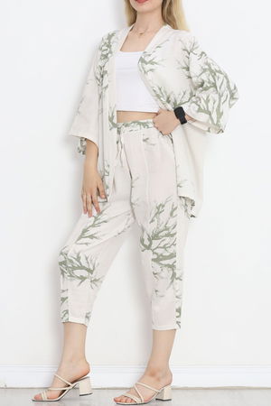 Kimono Set White-Green - 152342.701.