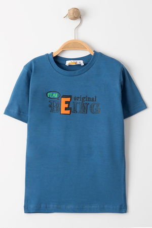 3-7 Years Printed Men's T-Shirt Indigo - 224161.1576.