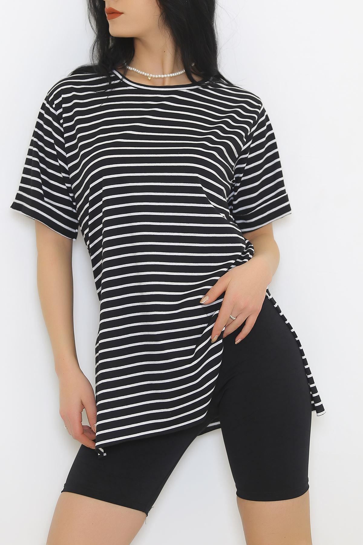 Striped T-shirt Black and White - 9173.1567.