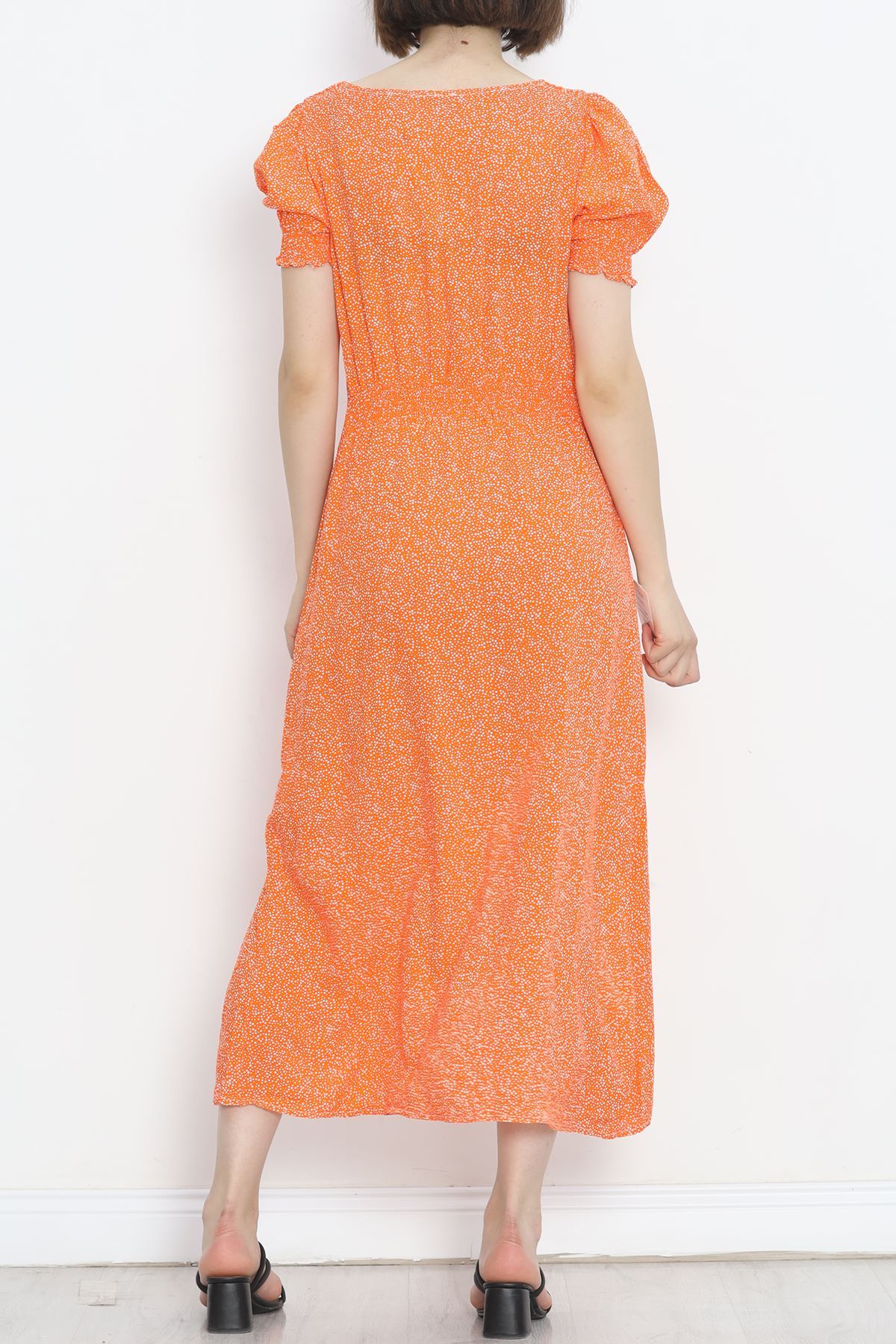 Kiss Neck Dress Orange - 696.1247.