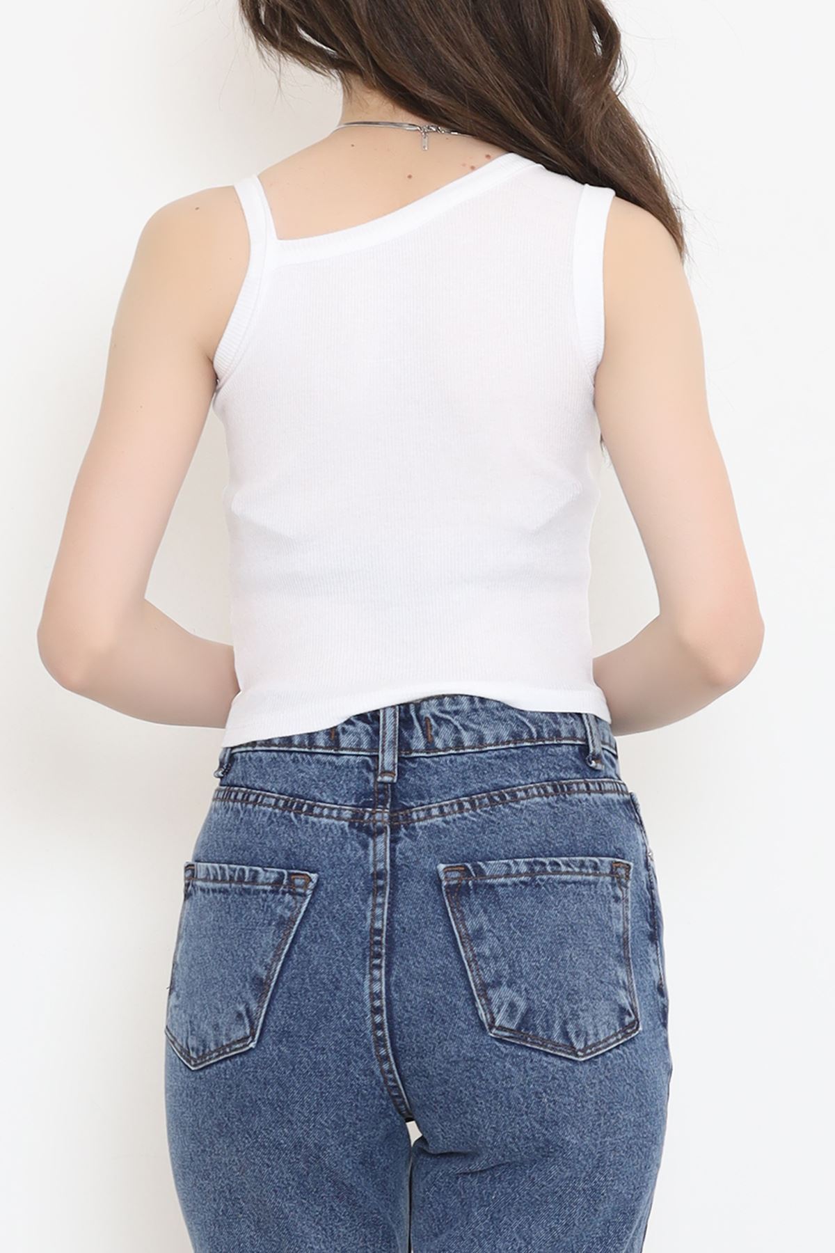 Camisole tank top with straps White - 18178.1723.