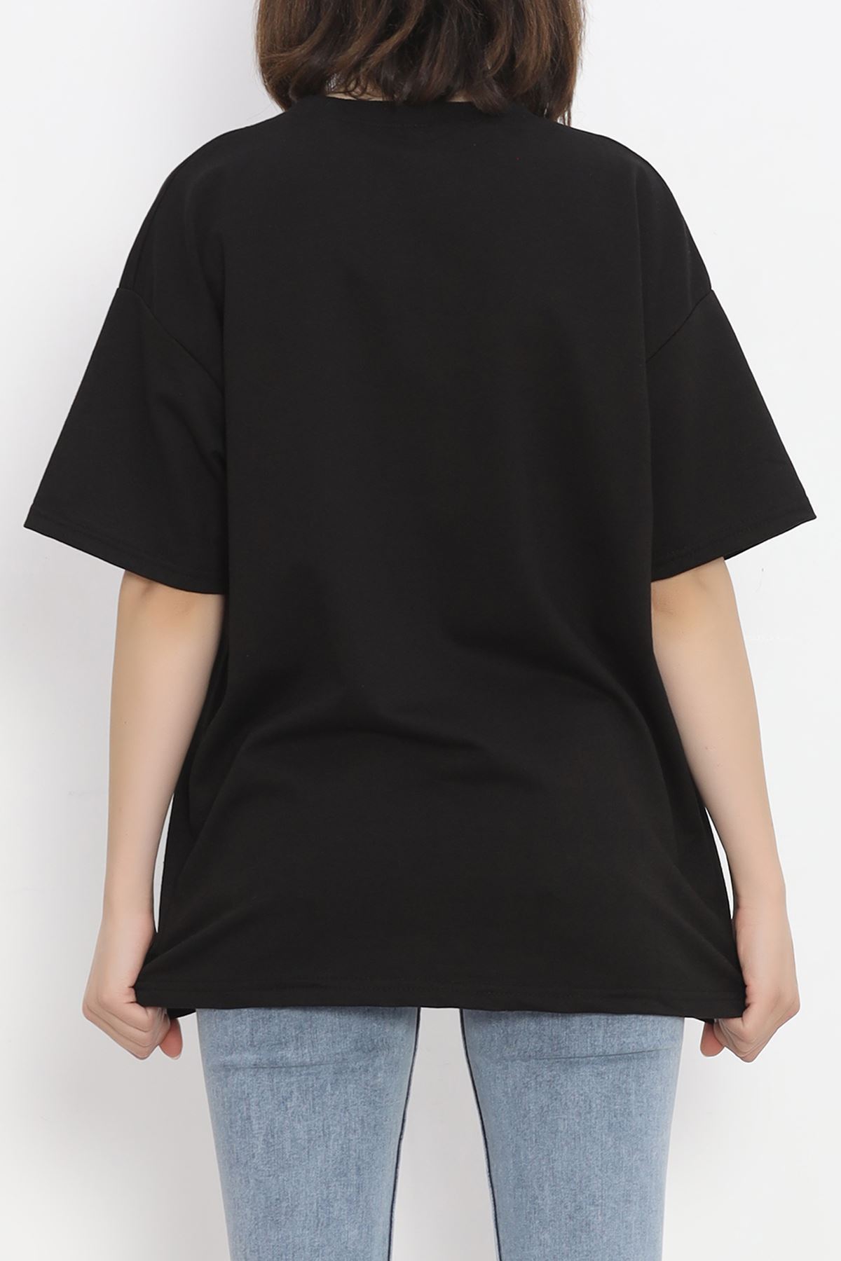 Embroidered Two Yarn T-shirt Black - 18745.751.