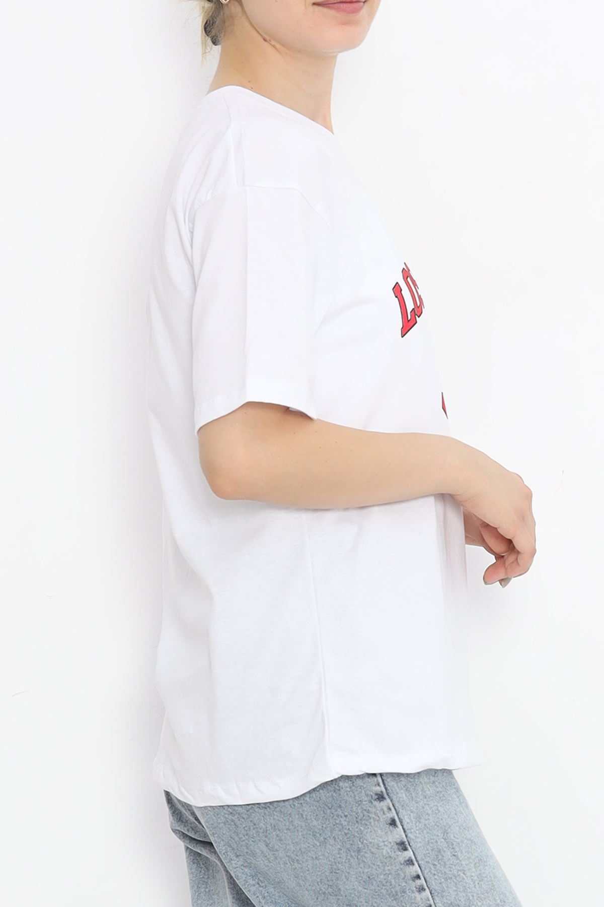 Printed Crew Neck T-shirt White - 16510.1567.