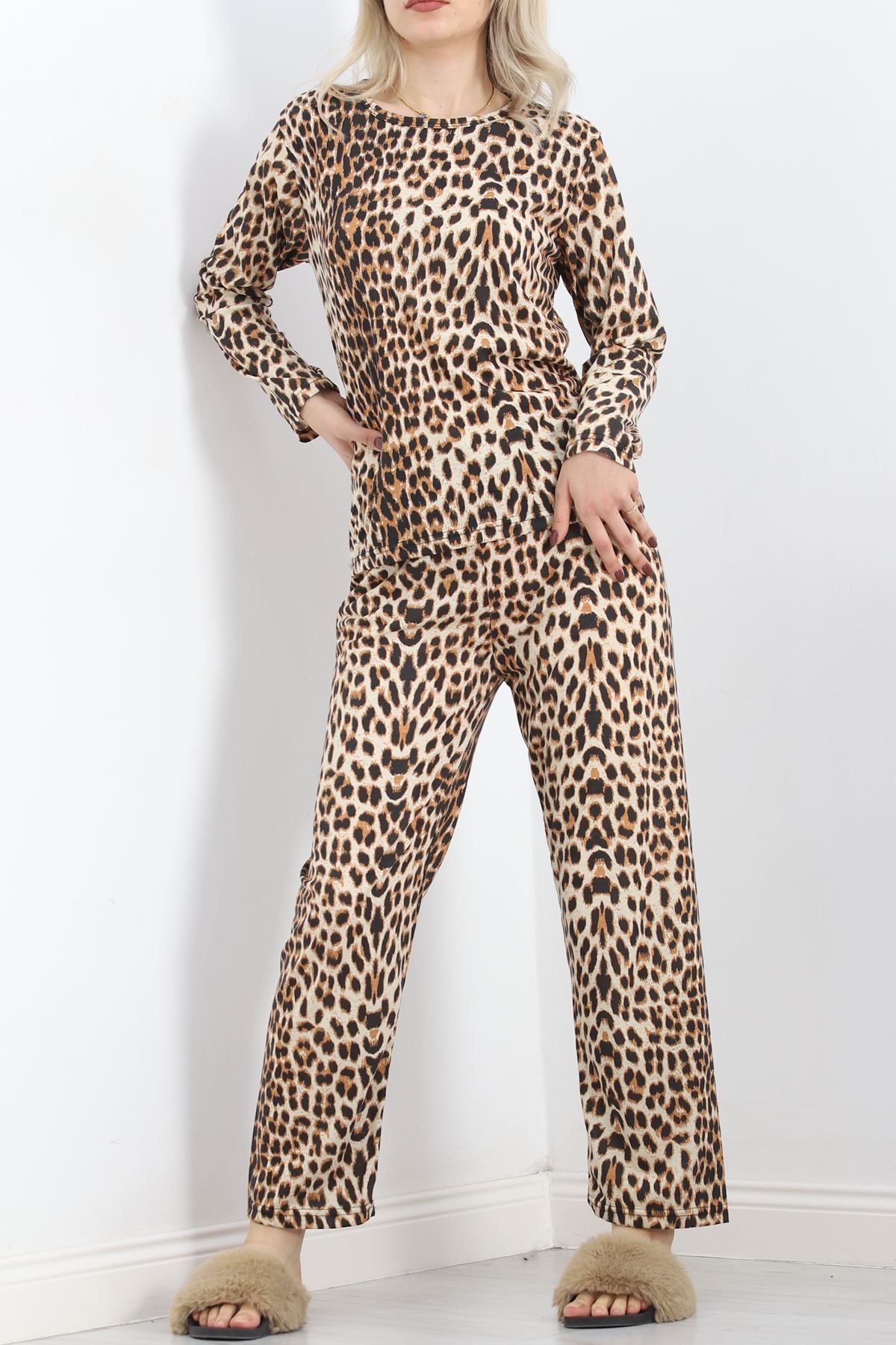 Alt Üst Aynı Rotasyon Pijama Takımı Leopar - 788.1287.