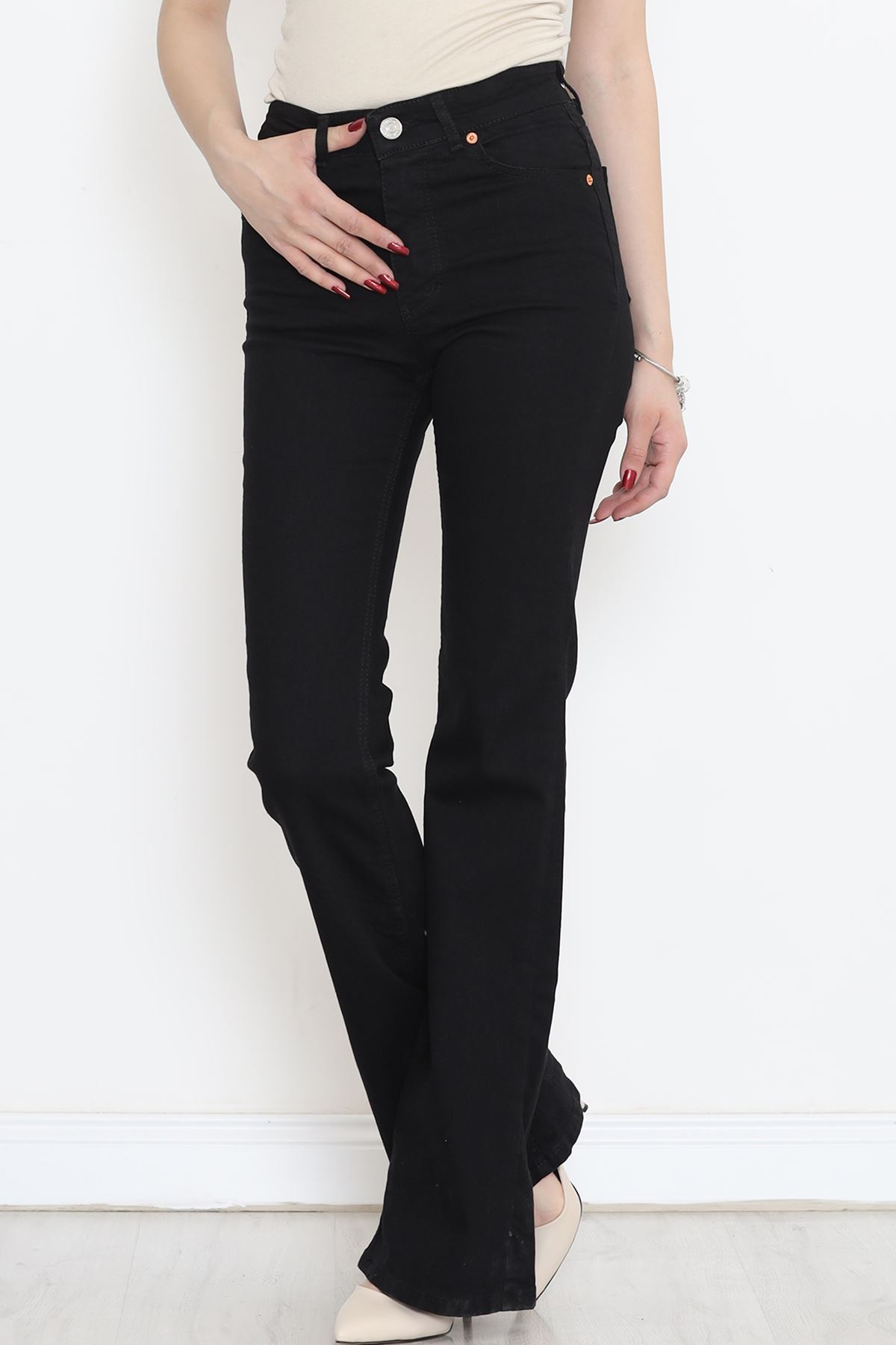 Flared Fade-Free Jeans Black1 - 1248.1431.