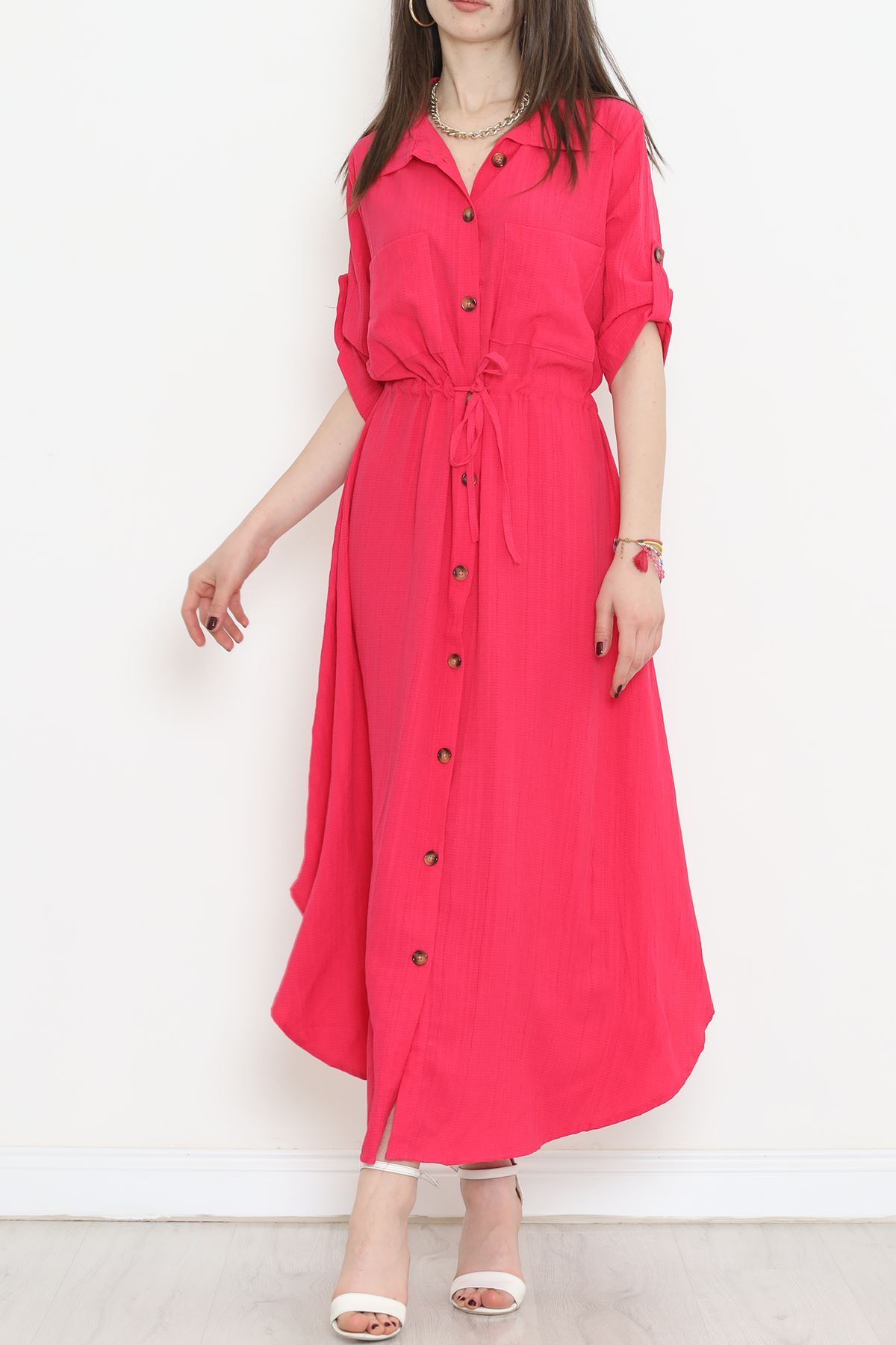 Double Pocket Dress Fuchsia - 152343.701.