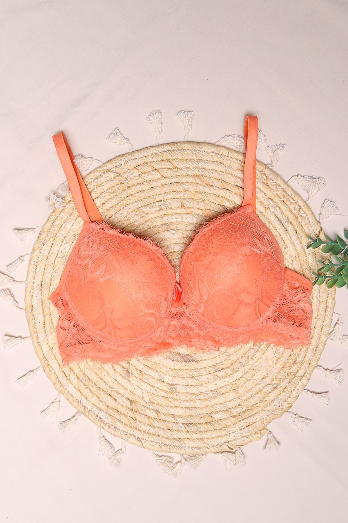 Bra Set Lace Empty Salmon - 2527-B.1783.