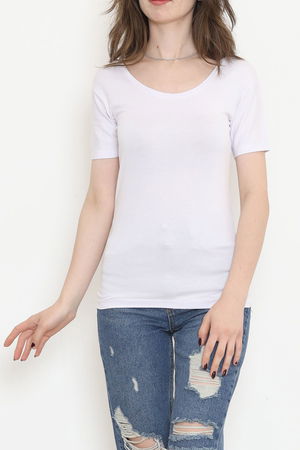 U-Neck T-shirt White - 20249.1778.