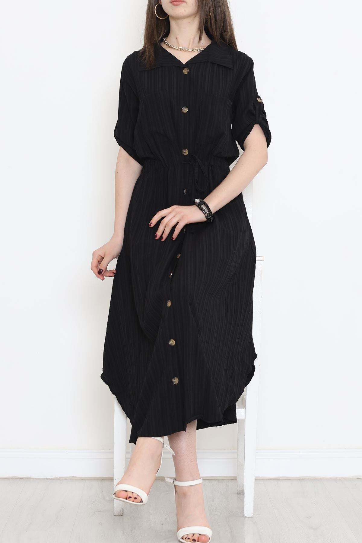 Double Pocket Dress Black - 152343.701.