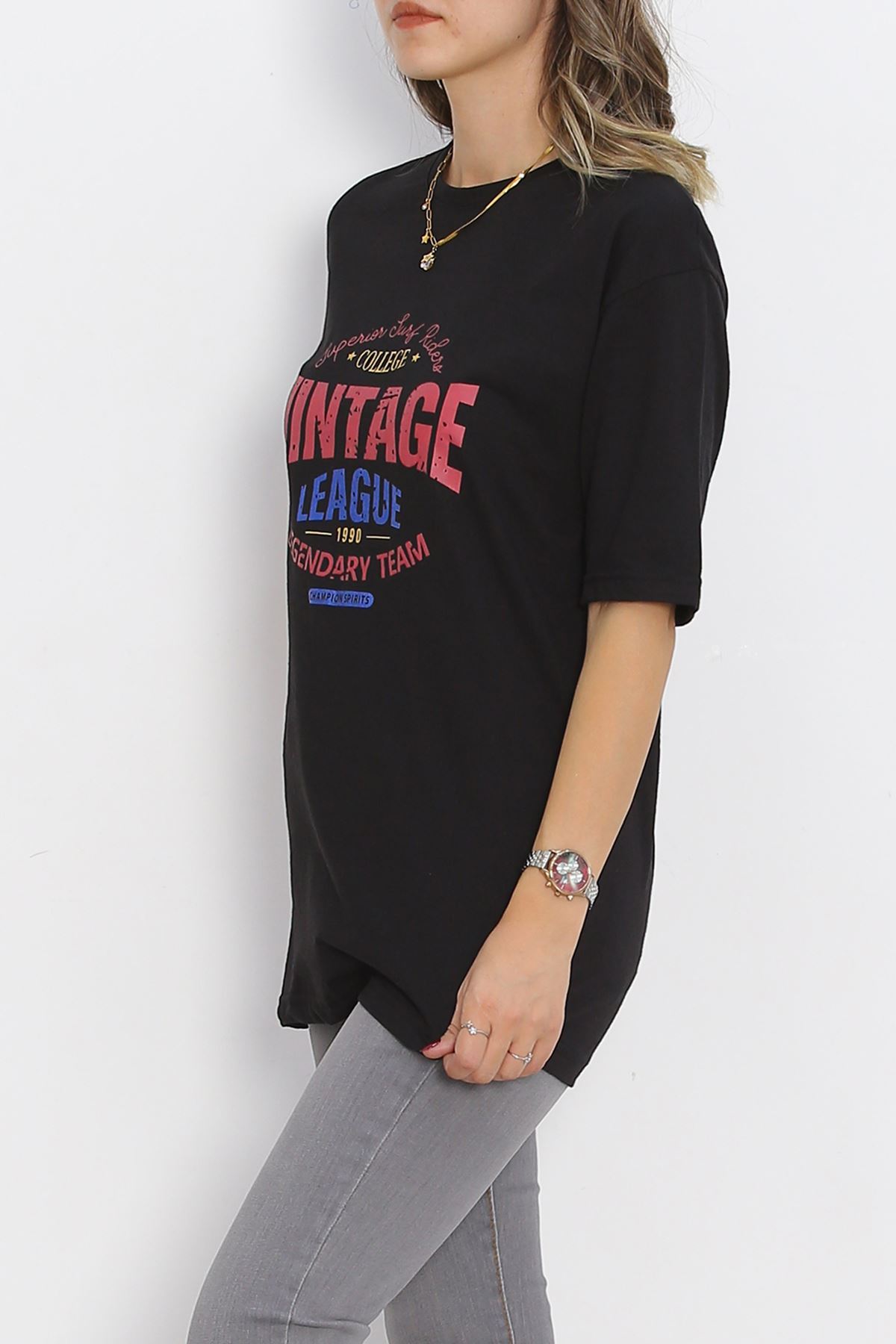 Printed T-shirt Black - 16832.1567.