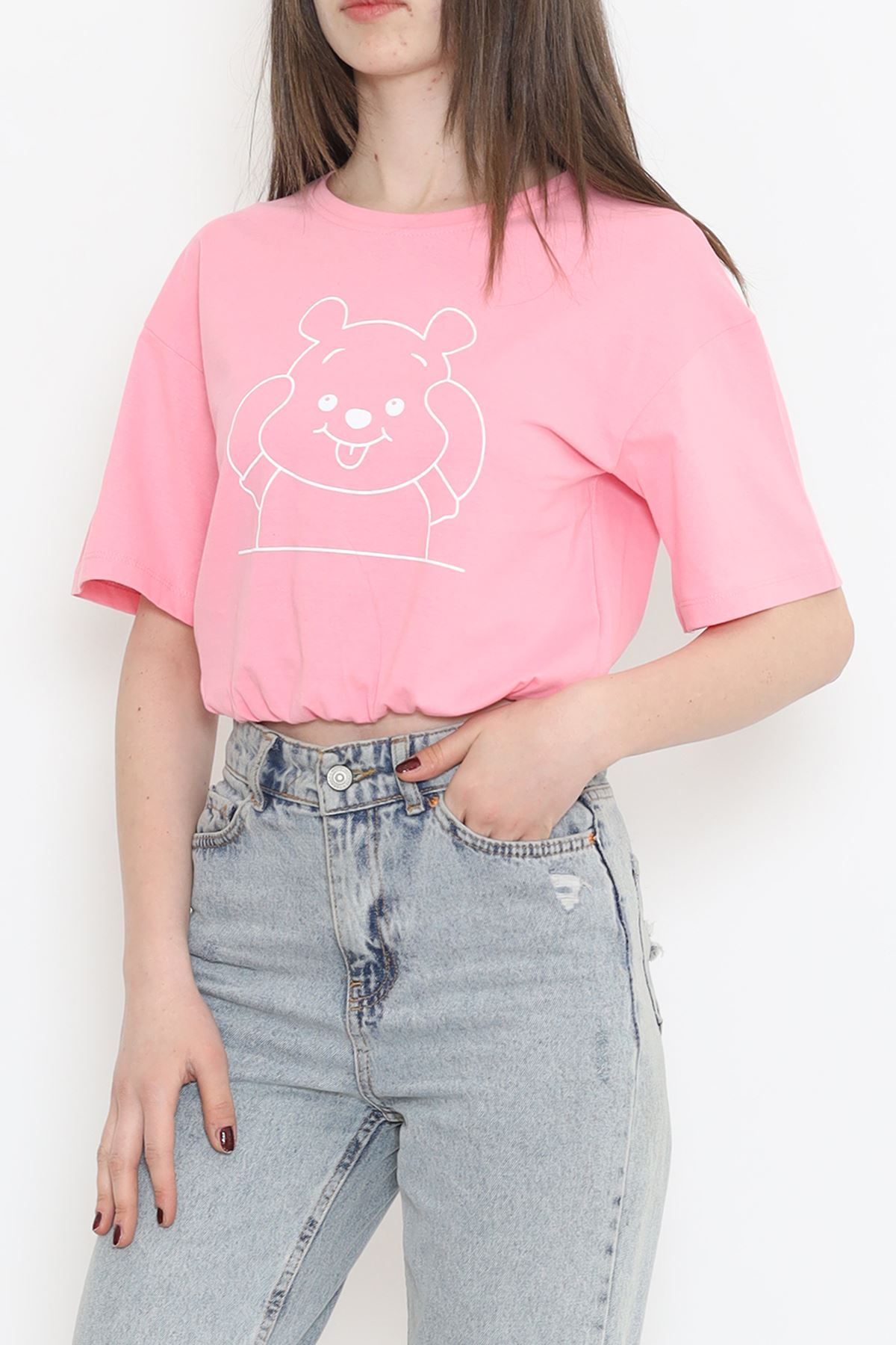 T-shirt with elastic waist Pink - 16541.1567.