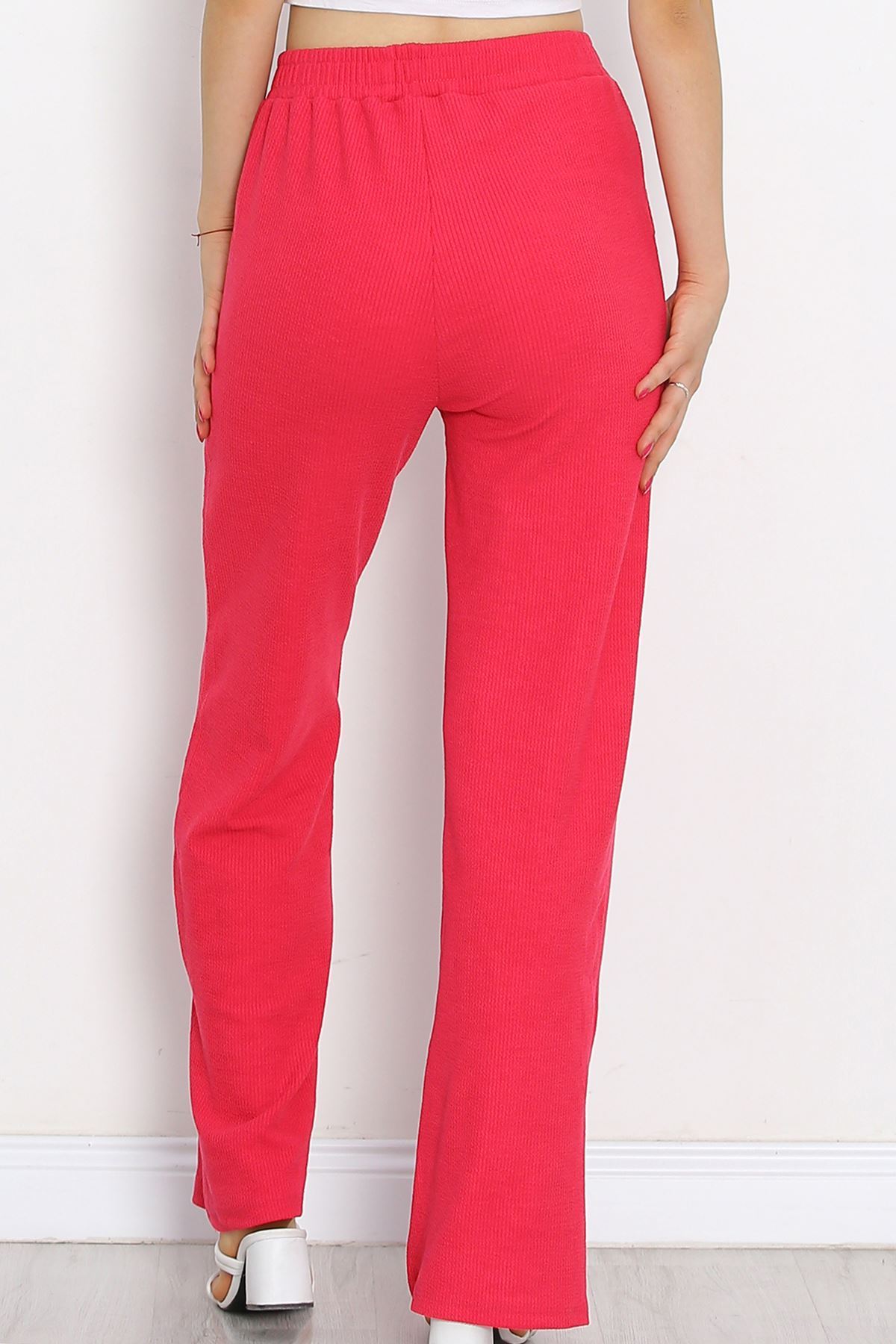 Trousers with Cuff Slits Fuchsia - 250.1247.