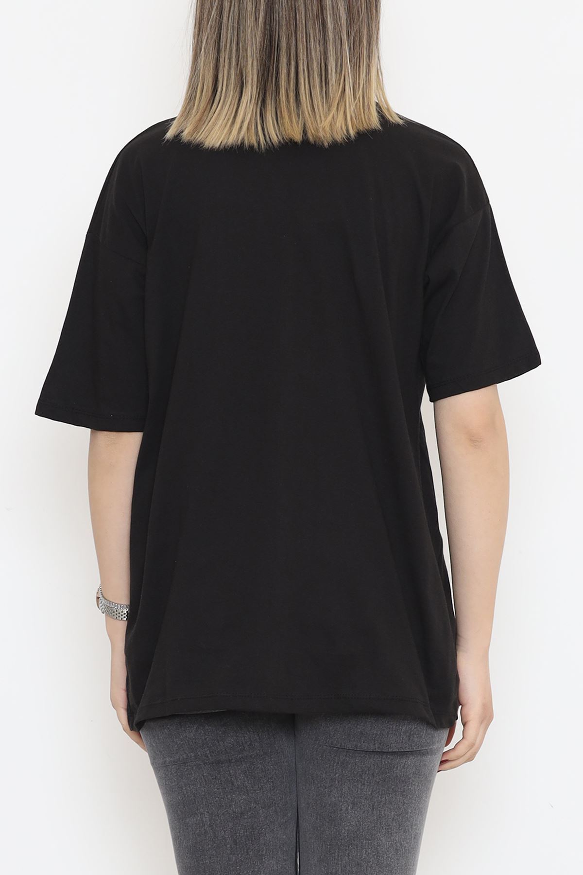 Printed Oversize T-Shirt Black - 16505.1567.